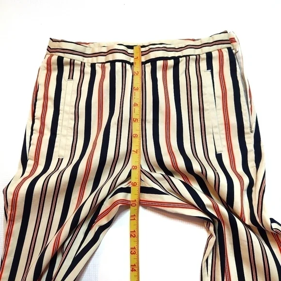 ZARA Basic  Multicolored Striped Pants - Picture 4 of 8
